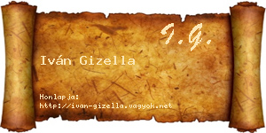 Iván Gizella névjegykártya